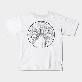 Trichocereus Flowering Spiral Kids T-Shirt